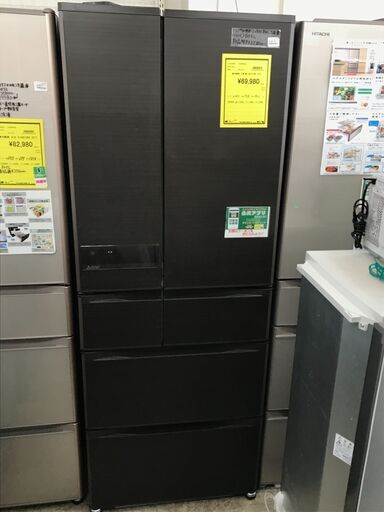 値下げしました！三菱 ミツビシ 冷蔵庫 MR-JX61Y-RW1 2015年製 ファミリータイプ　氷点下ストッカー 切れちゃう瞬冷凍　置けるスマート大容量　自動製氷　ロイヤルウッド　ファミリータイプ 大型冷蔵庫 クリーニング済 堺市 石津【ジャングルジャングルサカイ石津店】
