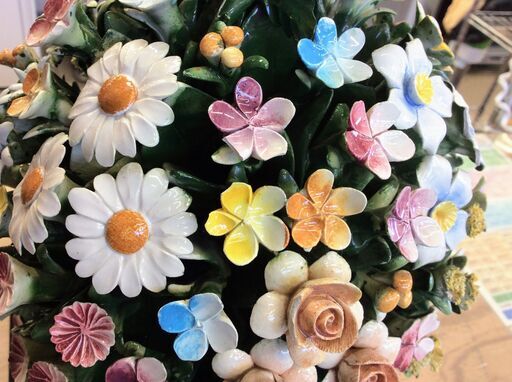 capodimonte カプディモンテ陶花｜バラ置物