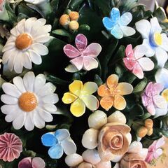 capodimonte カプディモンテ陶花｜バラ置物