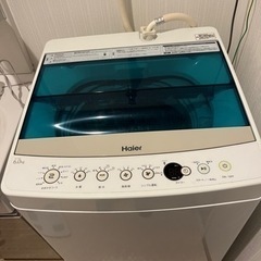 洗濯機 ハイアール 6kg 2019年