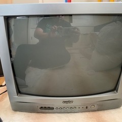 ジャンク品 三洋電機 ブラウン管テレビ カラーテレビ 電源コード リモコンあり 
