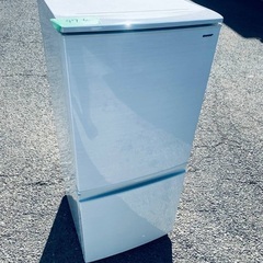 ♦️SHARPノンフロン冷凍冷蔵庫【2018年製】SJ-D14D-W