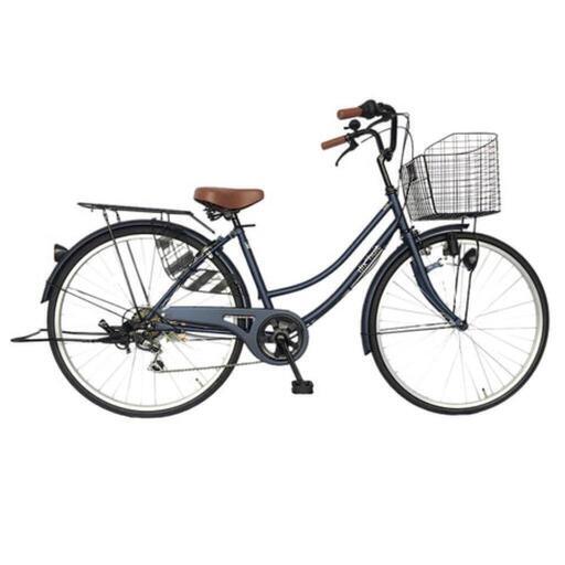 dixhuit(ディズウィット) 自転車 ママチャリ 26インチ 6段変速ギア ネイビー サントラスト(suntrust)