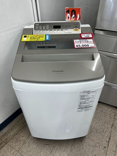 10㎏❕ Panasonic❕ 大型洗濯機❕  ゲート付き軽トラ”無料貸出❕購入後取り置きにも対応 ❕R4353
