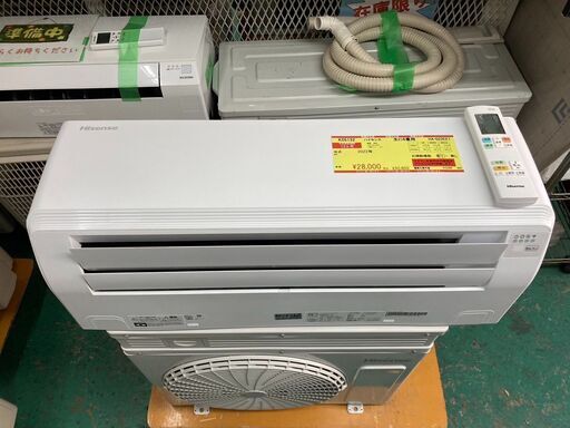 K05132　ハイセンス　2022年製　中古エアコン　主に6畳用　冷房能力　2.2KW ／ 暖房能力　2.5KW