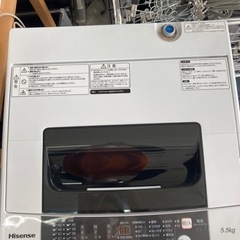 ハイセンス5.5kgスリムボディ全自動洗濯機HW-T55C リサ...