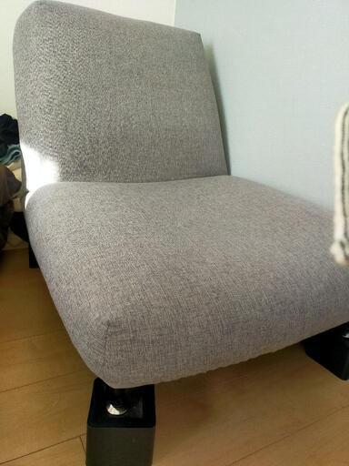 LOWYA 1人掛けリクライニングソファ グレー リクライニング