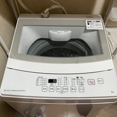 【2019年製】洗濯機　6kg  