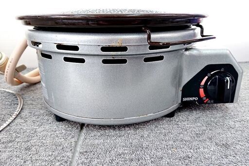 山口)SHINPOシンポ卓上コンロSPRT型1LD都市ガス13A用2021年製  