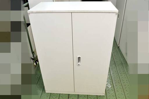 山口)PLUS　両開き書庫　天板付　3段　KSS-AE105A　15 ◆BIZ0989FCY MA21B