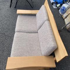 木枠2Pソファ 2人掛けソファ 布製