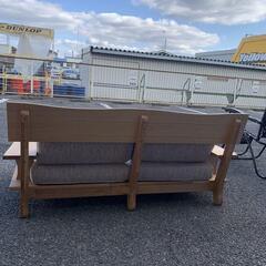 木枠2Pソファ 2人掛けソファ 布製