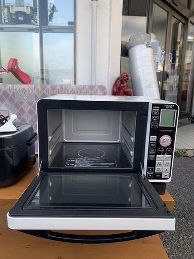 日立　HITACHI MRO-SF6 オーブンレンジ　ホワイト　2017年製 スチームオーブンレンジ ヘルシーシェフ ホワイト MRO-SF6-W [23L