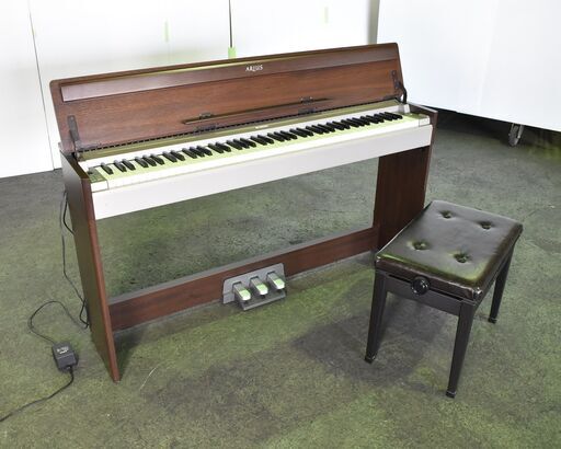 【ジモ取引終了5/26】≪zyt1376ジ限≫ YAMAHA/ヤマハ 電子ピアノ ARIUS/アリウス YDP-S31 2009年製造 ダークアルダー×シルバー 88鍵 高低自在椅子付属 現状品 50805-10+