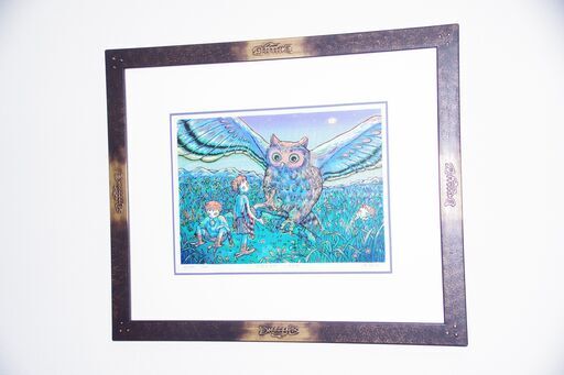 静岡出身の版画家「風鈴丸」さんの作品《今宵もまた この月の下》の出品です！
