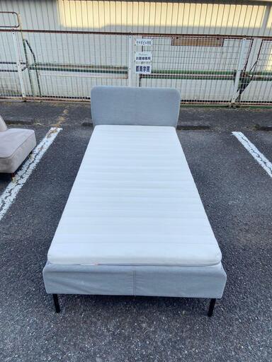 IKEA イケア シングルベッド SLATTUM スラットゥム マットレス付き