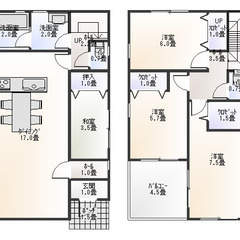 岸和田市摩湯町1号地２３８０万円から２７８０万円．新築住宅7区画