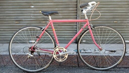 引取限定/現状販売/希少品/VINTAGE-TANGE FRAME CROSS-BIKE タンゲクロモリフレームクロスバイク