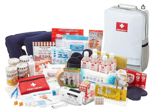 【新品未使用】防災30点セットリュック(2人用)【地震対策】