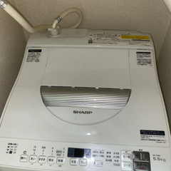 SHARP洗濯機乾燥機付き（今なら冷蔵庫付き高さ70cm程）3/...