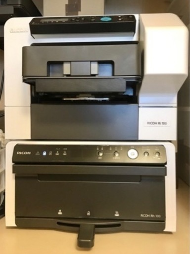 【ジャンク品】Tシャツプリンター RICOH リコー ガーメントプリンター Ri100＆仕上げ機 RICOH Rh100