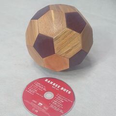 馴染みの宮大工が制作した『木製サッカーボール』◐手作りだから『世界に一つ』ですね❗