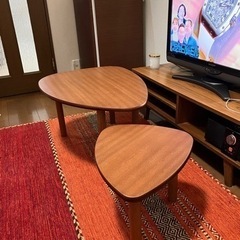 大塚家具　ローテーブル　サイドテーブル　2個セット