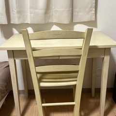 机椅子セット　木　ナチュラル