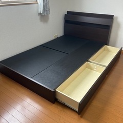 セミダブルベッドマットレス付き 家具インテリア