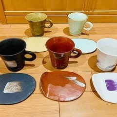 カップ&ソーサー　５カップセット　オシャレ　和モダン　来客用に