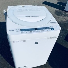 EJ985番 SHARP✨洗濯機✨  ES-G7E5-KW‼️