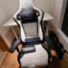 中古 Noblechairs NBL-PU-WHT-002 プレミアムホワイト ゲーミングチェア