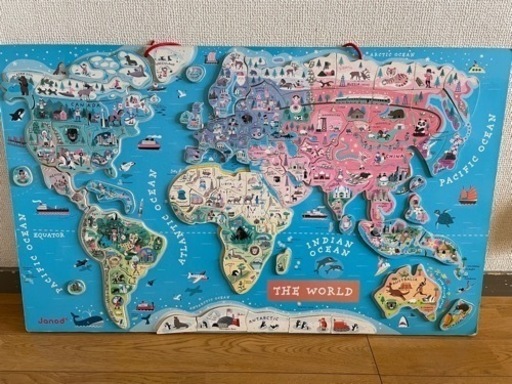 Janod ジャノーパズルワールドマップ (みな) 名古屋のおもちゃ《知育
