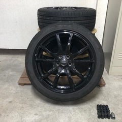 サマータイヤ&ホイール17インチ4本セット(ナット付き)  中古
