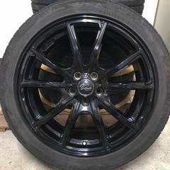 サマータイヤ&ホイール17インチ4本セット(ナット付き)  中古