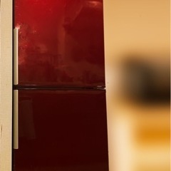 AQUA 赤色冷蔵庫