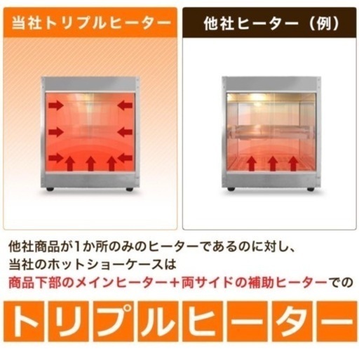 業務用ホットショーケース背面有り9枚網付きバット有りPRO-9WSE 業務用ホットショーケース背面有り9枚網付きバット有りPRO-9WSE