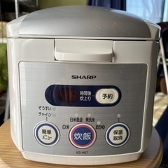 シャープ　炊飯器　KSーH57-W 3合炊き