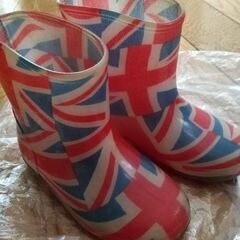 16cm 長靴 イギリスの国旗風