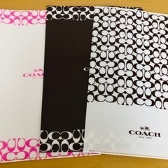 COACHのクリアファイル