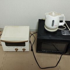 家電セット　新生活応援　電子レンジ　オーブントースター　炊飯器　...