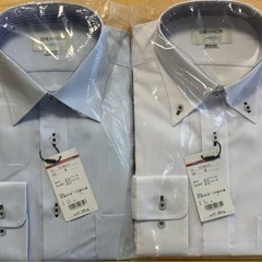 【未使用】ワイシャツ長袖2枚組（Mサイズ）