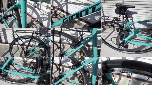 【商談中】美品 走行僅か ジャイアント エスケープR3 Sサイズ 2023年モデル カラー：ティール パーツをシマノに交換 ライトやキャリア付き Giant Escape R3 商談中】美品 走行僅か ジャイアント エスケープR3 Sサイズ 2023年