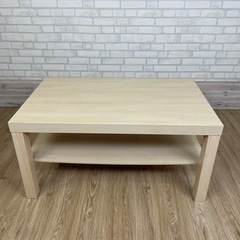 【無料】IKEA LACK テーブル　ホワイトオーク調　ローテーブル