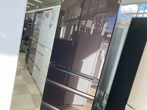 6ドア冷蔵庫　MITSUBISHI MR-WX61Y-BR　2015年製　605L