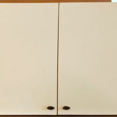 IKEA・シェルフ（白・扉付き）幅：75　奥行：39　高さ：44