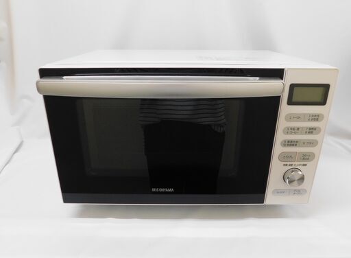 売約済み【恵庭】アイリスオーヤマ　オーブンレンジ　MO-F1805　2021年製　フラットタイプ　角皿付　18L　中古品　PayPay支払いOK！