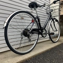 美品‼︎  27型　6S  LEDオートライトシティーサイクル　防犯登録料込価格︎‼︎