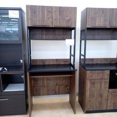 ★ジモティ割あり★ タカシン家具 レンジボード ダークブラウン H186×D47×W82.5 クリーニング済み HJ6622 ☆ジモティ割あり☆ レンジボード ダークブラウン、ブラック H186×D47