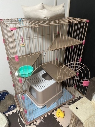 猫ケージ\u0026トイレ